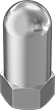 Image of Product. Front orientation. Cap Nuts. High-Profile Cap Nuts.