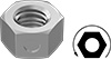 Left-Hand Threaded High-Strength Steel Center-Lock Distorted-Thread Locknuts—Grade 8