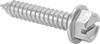 Steel Flanged Slotted Hex Head Screws for Sheet Metal