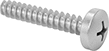Image of Product. Front orientation. Tapping Screws. Steel Phillips Rounded Head Blunt Screws for Sheet Metal.