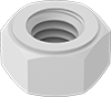 High-Temperature Chemical-Resistant PTFE Hex Nuts