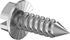 Serrated-Flange Piercing Screws for Sheet Metal