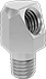 Image of Product. Bottom orientation. Grease Fitting Adapters. 65° Elbow.