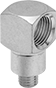 Image of Product. Front orientation. Grease Fitting Adapters. 90° Elbow.