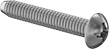 Image of Product. Front orientation. Tapping Screws. Steel Phillips Rounded Head Thread-Cutting Screws.