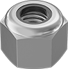 18-8 Stainless Steel Extra-Wide Nylon-Insert Locknuts