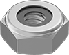 18-8 Stainless Steel Thin Nylon-Insert Locknuts