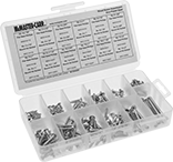 Image of Product. Front orientation. Wood Screws. Steel Flat and Rounded Head Wood Screw Assortments.