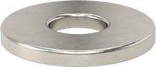 Image of Product. Bottom orientation. Highly Corrosion-Resistant 316 Stainless Steel Washer, for Number 2 Screw Size, General Purpose, 0.094" ID.
