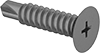 Flat Head Drilling Screws for Aluminum