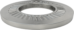Image of Product. Bottom orientation. Steel Heavy-Vibration-Resistant Spring Lock Washer, for 1/2" Screw Size, 0.512" ID, 1.074" OD.