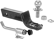 Image of Product. Kit with Locking Pin. Front orientation. Hitch Kits. Locking.