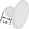 Image of Product. Front orientation. Contains Annotated. Solid Shank. Push-In Rivets.