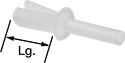 Image of Product. Front orientation. Contains Annotated. Pin-Lock Shank. Push-In Rivets.