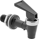 Image of Product. Front orientation. Drum Faucets. Food and Beverage Self-Closing Drum Faucets.