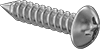 Stainless Steel Phillips Rounded Head Screws for Sheet Metal