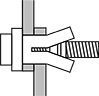 Image of ProductInUse. Installed View. Side1 orientation. Hex Head Screws. Steel Hex Head Screws for Blind Holes.