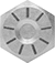 Image of Specification. Front orientation. SAE Grade 9.