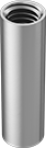 Image of Product. Front orientation. Coupling Nuts. Round Coupling Nuts.