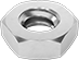 Image of Product. Bottom orientation. Hex Nuts. Narrow-Profile Hex Nuts.