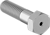 Image of Product. Front orientation. Hex Head Screws. Venting Stainless Steel Hex Head Screws, Partially Threaded.