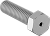 Image of Product. Front orientation. Hex Head Screws. Venting Stainless Steel Hex Head Screws, Fully Threaded.