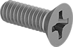 Image of Product. Front orientation. Flat Head Screws. Titanium Phillips Flat Head Screws.