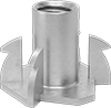 Strong-Grip Tee-Nut Threaded Inserts for Softwood