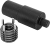 Key-Locking Threaded Inserts with Installation Tools