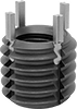 Key-Locking Threaded Inserts for Soft Metal
