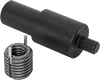 Key-Locking Threaded Inserts with Installation Tools