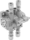 Image of Product. Front orientation. Manifolds. Oil Manifolds, 4 Oil Outlets.