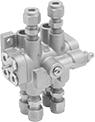 Image of Product. Front orientation. Manifolds. Oil Manifolds, 6 Oil Outlets.