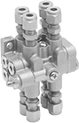 Image of Product. Front orientation. Manifolds. Oil Manifolds, 8 Oil Outlets.