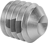 Thread-Locking Stainless Steel Cup-Tip Set Screws