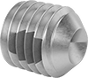 Thread-Locking Stainless Steel Cup-Tip Set Screws