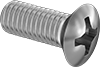 Metric Phillips Oval Head Screws