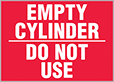 Image of Product. Front orientation. Labels. Liquid and Gas Storage Labels , Empty Cylinder—Do Not Use.