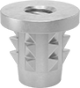 Hammer-In Threaded Inserts for Softwood
