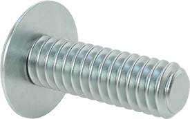 Image of Product. Back orientation. Steel Extra-Wide Truss Head Slotted Screws, Steel, 1/4"-20 Thread Size, 3/4" Long.