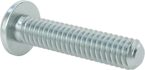 Image of Product. Back orientation. Zinc-Plated Steel Pan Head Phillips Screw, 8-32 Thread, 3/4" Long.