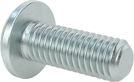 Image of Product. Back orientation. Zinc-Plated Steel Pan Head Phillips Screw, 10-32 Thread, 1/2" Long.