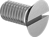 Steel Slotted Flat Head Screws