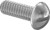 Aluminum Decorative Round Head Slotted Screws