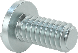 Image of Product. Back orientation. Steel Tamper-Resistant One-Way Round Head Screws, 1/4"-20 Thread Size, 1/2" Long.