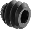 Serrated-Locking Steel Cup-Tip Set Screws