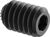 Serrated-Locking Steel Cup-Tip Set Screws