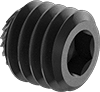Serrated-Locking Steel Cup-Tip Set Screws