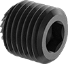 Serrated-Locking Steel Cup-Tip Set Screws
