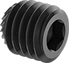 Serrated-Locking Steel Cup-Tip Set Screws